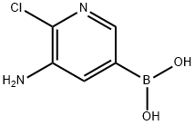 3-AMino-2-chloropyridine-5-boronic acid Struktur