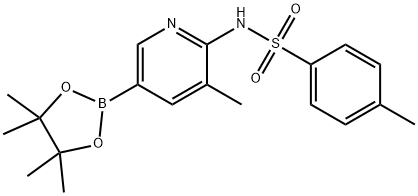 4-Methyl-N-(3-Methyl-5-(4,4,5,5-tetraMethyl-1,3,2-dioxaborolan-2-yl)pyridin-2-yl)benzenesulfonaMide Struktur