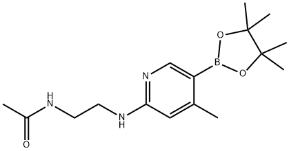 N-(2-(4-Methyl-5-(4,4,5,5-tetraMethyl-1,3,2-dioxaborolan-2-yl)pyridin-2-ylaMino)ethyl)acetaMide Struktur