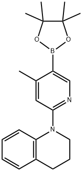 1-(4-Methyl-5-(4,4,5,5-tetraMethyl-1,3,2-dioxaborolan-2-yl)pyridin-2-yl)-1,2,3,4-tetrahydroquinoline Struktur