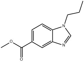 Methyl 1-propylbenzoiMidazole-5-carboxylate Struktur