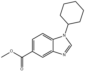 Methyl 1-cyclohexylbenzoiMidazole-5-carboxylate Struktur