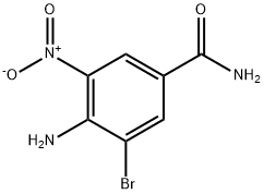 4-AMino-3-broMo-5-nitrobenzaMide Struktur