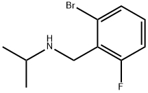 N-Isopropyl 2-broMo-6-fluorobenzylaMine Struktur