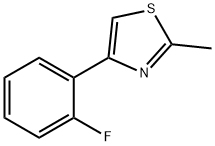 4-(2-Fluorophenyl)-2-Methylthiazole Struktur