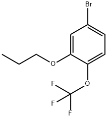 4-ブロモ-2-プロポキシ-1-(トリフルオロメトキシ)ベンゼン 化學(xué)構(gòu)造式