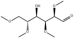 2-O,3-O,5-O,6-O-Tetramethyl-D-glucose Struktur