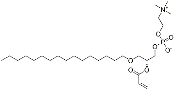 1-O-hexadecyl-2-acrylyl-sn-glycero-3-phosphocholine Struktur