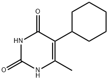 5-cyclohexyl-6-methyluracil Struktur