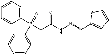 (Diphenylphosphinyl)acetic acid (2-thienylmethylene)hydrazide Struktur