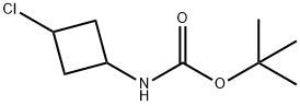 Carbamic acid, (3-chlorocyclobutyl)-, 1,1-dimethylethyl ester (9CI) Struktur