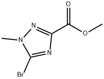 methyl 5-bromo-1-methyl-1H-1,2,4-triazole-3-carboxylate Struktur