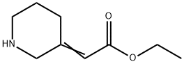 Ethyl 2-(3-piperidinylidene)acetate Struktur