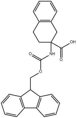 N-FMOC-D,L-2-AMINOTETRALIN-2-CARBOXYLIC ACID Struktur