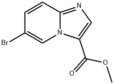 IMidazo[1,2-a]pyridine-3-carboxylic acid, 6-broMo-, Methyl ester Struktur