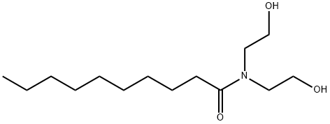 N,N-bis(2-hydroxyethyl)decan-1-amide  Struktur