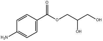 GLYCERYL P-AMINOBENZOATE Struktur