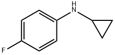 Benzenamine, N-cyclopropyl-4-fluoro- (9CI) Struktur