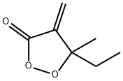 1,2-Dioxolan-3-one, 5-ethyl-5-methyl-4-methylene- Struktur