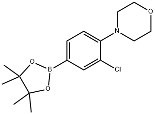 4-(2-Chloro-4-(4,4,5,5-tetramethyl-1,3,2-dioxaborolan-2-yl)phenyl)morpholine Struktur