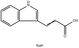 TRANS-INDOLE-3-ACRYLIC ACID SODIUM SALT Struktur