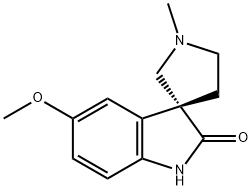 1'-Methyl-5-methoxyspiro[indoline-3,3'-pyrrolidine]-2-one Struktur