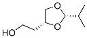 1,3-Dioxolane-4-ethanol,2-(1-methylethyl)-,cis-(9CI) Struktur