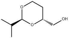 1,3-Dioxane-4-methanol,2-(1-methylethyl)-,trans-(9CI) Struktur