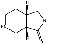 (3AS,7aS)-2-Methyl-octahydro-3H-pyrrolo[3,4-c]pyridin-3-one Struktur