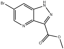 methyl 6-bromo-1H-pyrazolo[4,3-b]pyridine-3-carboxylate Struktur