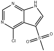 4-Chloro-5-(Methylsulfonyl)-7H-pyrrolo[2,3-d]pyriMidine Struktur