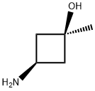 cis-3-Hydroxy-3-MethylcyclobutylaMine Struktur