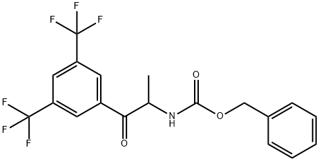 Benzyl [2-(3,5-Bis(trifluoroMethyl)phenyl)-1-Methyl-2-oxo-ethyl]carbaMate Struktur