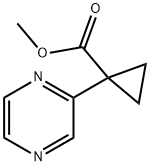 Methyl 1-(pyrazin-2-yl)cyclopropanecarboxylate Struktur