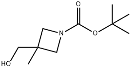 1-BOC-3-(ヒドロキシメチル)-3-メチルアゼチジン 化學(xué)構(gòu)造式