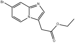 IMidazo[1,2-a]pyridine-3-acetic acid, 7-broMo-, ethyl ester Struktur