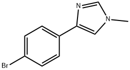 4-(4-BROMO-PHENYL)-1-METHYL-1H-IMIDAZOLE Struktur