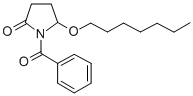 (+-)-1-Benzoyl-5-(heptyloxy)-2-pyrrolidinone Struktur