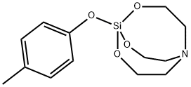 1-(4-Methylphenoxy)-2,8,9-trioxa-5-aza-1-silabicyclo[3.3.3]undecane Struktur