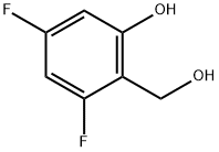 Benzenemethanol, 2,4-difluoro-6-hydroxy- (9CI) Struktur