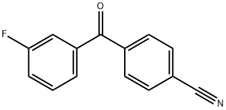 4-[(3-Fluorophenyl)carbonyl]benzonitrile Struktur