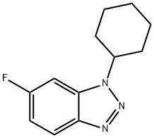 1-Cyclohexyl-6-fluoro-1,2,3-benzotriazole Struktur