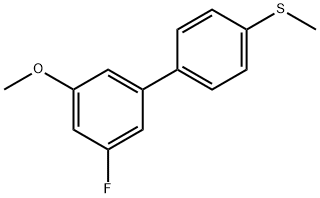 3-Fluoro-5-Methoxy-4'-Methylthiobiphenyl Struktur