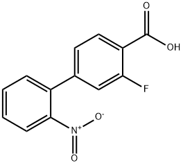 2-Fluoro-4-(2-nitrophenyl)benzoic acid Struktur