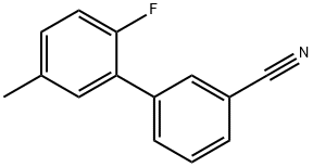 3-(2-Fluoro-5-Methylphenyl)benzonitrile Struktur