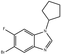 5-BroMo-1-cyclopentyl-6-fluorobenziMidazole Struktur