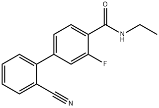 4-(2-Cyanophenyl)-N-ethyl-2-fluorobenzaMide Struktur