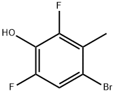 4-BroMo-2,6-difluoro-3-Methylphenol Struktur