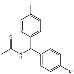 N-[(4-BroMophenyl)(4-fluorophenyl)Methyl]acetaMide Struktur