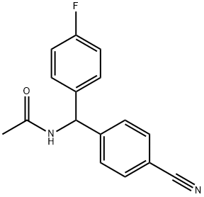 N-[(4-Cyanophenyl)(4-fluorophenyl)Methyl]acetaMide Struktur